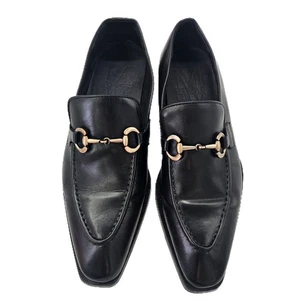 Maison Forte Lucas Bit Loafer Black Leather Size 9.5 - Picture 1 of 10