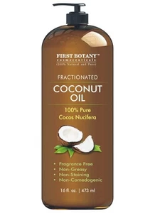 Fractionated Coconut Oil 16 fl. oz - 100% Natural & Pure MCT Coconut Oil for ... - Picture 1 of 6