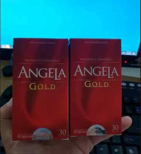 2 Boxes - ANGELA GOLD Ginseng - Sexual Health Women Estrogen, Progesterone , NEW - Picture 1 of 2