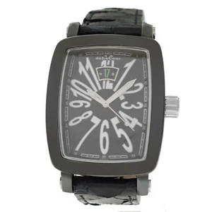 DeLacour Via Larga S.3517.M Limited Ed. PVD Steel Date Quartz 36MM Watch - Picture 1 of 9