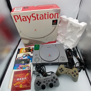 Consola Sony PS1 PlayStation 1 SCPH-9000 en caja con manual 6 juegos japoneses - Imagen 1 de 21