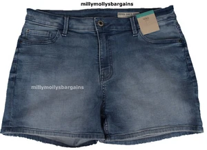 M&S Womens Marks and Spencer Blue Denim Shorts Size 16 zz - Picture 1 of 4