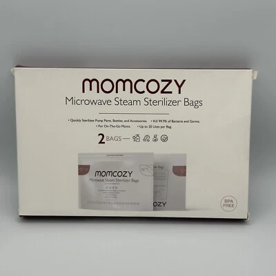 Bolsas esterilizadoras de vapor para microondas Momcozy - 2 bolsas incluidas Foto 1 de 4