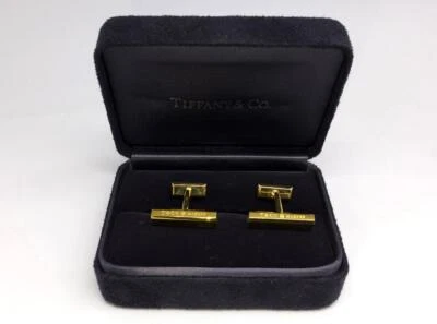 Tiffany & Co. AU750 Tiffany 1837 Makers 18 Karat Gold Cufflinks - Image 1 of 4