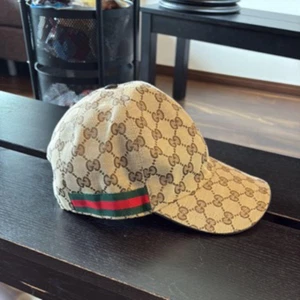 GUCCI GG Canvas Baseball Cap Beige Khaki Hat Size L Men's Logo - Picture 1 of 5