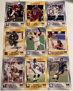 Sports Illustrated For Kids September 1997 Uncut Card Sheet 613-621