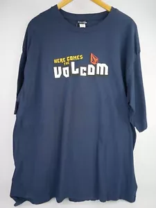 Vintage 90s Y2K Volcom Stone T-Shirt XXL Blue Skate Surf Tee NWT Rare Find - Picture 1 of 15
