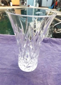 Jarrón Waterford Crystal Firmado Sean O'Donnell 96' Ventilador 6" - Imagen 1 de 7