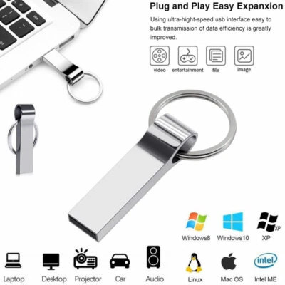 Mini USB Stick 3.0 64GB 32GB 16GB 8GB 1GB Metal Flash Laufwerke Pendirve Disk - Bild 1 von 4