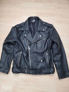 Lederjacke ZARA MAN schwarz Größe XL neuwertig - Bild 1 von 3