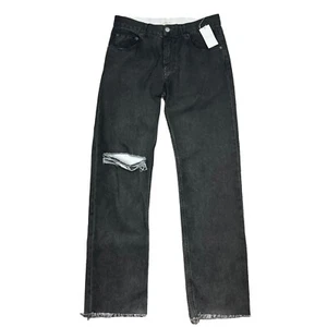 Alyx Relaxed Jeans Schwarz Denim Distressed Straight Leg Unisex Gr. 27 Neu Mit Etikett - Bild 1 von 8