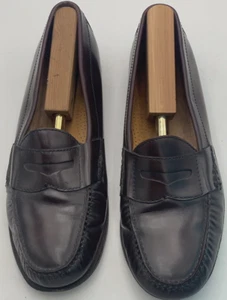 Cole Haan Mens Cordovan Burghundy Pinch Penny Loafers Size 10.5C For Narrow Feet - Picture 1 of 7