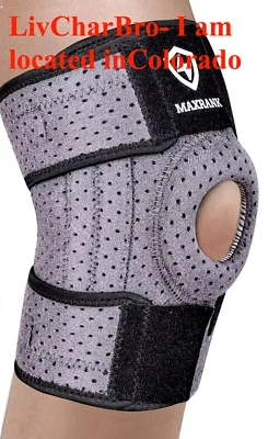 Rodillera ajustable estabilizadores laterales rodillera rótula gel almohadilla Foto 1 de 4