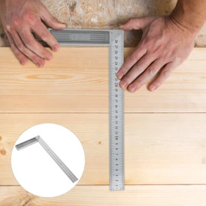 L-square 90°Angle Ruler Metal Measuring Tool Right Angle Carpenters Rulers - Picture 1 of 11