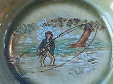 Irish Porcelain Wade Co. Armagh small dish Fly Fishing motif