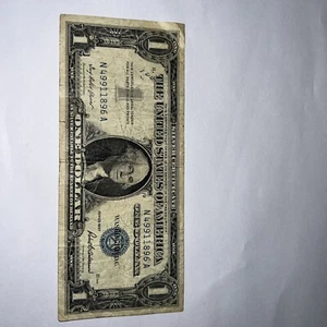 1 Dollar 1957 Washington DC Blue Seal - Picture 1 of 9