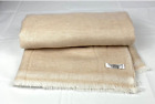 Natural Beige Cashmere Blanket - Pure Pashmina Throw - Hand Made in Nepal, Soft