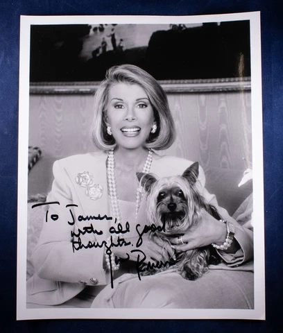 Joan Rivers 8x10 Autographed Photo American Actress Comedian Producer Cover