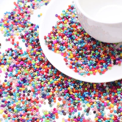 1000/500/200pcs 2mm 3mm 4mm Tiny Round Opaque Glass Loose Spacer Beads DIY Lot - Image 1 of 4