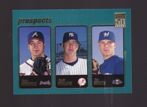 2001 Topps Prospects Scott Sobkowiak David Walling Ben Sheets Rookie #364