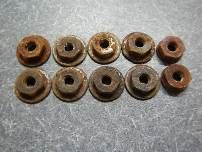 Buick Riviera 1963 1964 1965 revestimiento de puerta tuercas regulares (10) tuerca de montaje 63 64 65 Foto 1 de 4