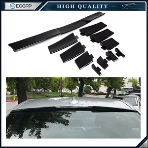 Glossy Black Universal Fitment Top Adjustale Window Spoiler Wing - Picture 1 of 5