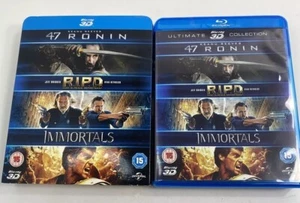 47 Ronin / RIPD / Immortals 3D [Blu-ray] [2011] [Region Free] With Slipcover - Picture 1 of 8