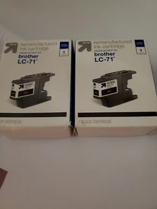 Ink Cartridge for BROTHER Replacement LC - 71 Pack of two Color BLACK SEALED! - Picture 1 of 4