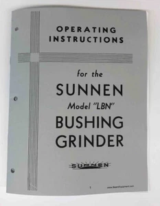 Sunnen Model LBN Pin Hone Manual - Picture 1 of 2
