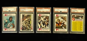 1973 TOPPS MIAMI DOLPHINS FOOTBALL CARDS - 5 PSA - SUPER BOWL CHAMPIONS 17 - 0 - Bild 1 von 4