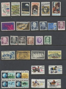 USA Stamps 1969-1970 Pictorials SG1356/61;1383/1414 CV £10.85 - Picture 1 of 1