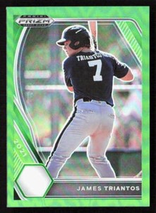 2021 Panini Prizm Draft Picks James Triantos Lime Green  /75 #PDP56