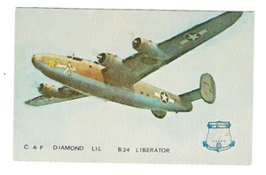 c1960's Aviation Postcard CAF Diamond LIL B24 Liberator - Picture 1 of 2