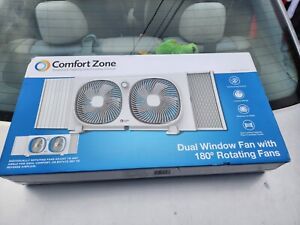 comfort zone twin window fan