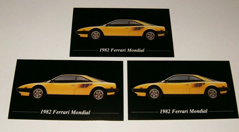 3-1982 FERRARI MONDIAL PHOTO MAGNETS 82 83 84 85 86 87 88 - Image 1 of 1