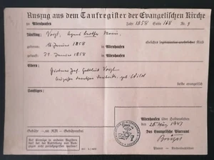 kirchgemeinde Altenhausen / Haldensleben, Taufe "Voigt" geb. 1858 - Bild 1 von 1