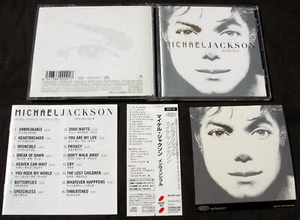 Michael Jackson INVINCIBLE CD Album White Cover + PROMO sticker JAPAN 2001 - Imagen 1 de 5