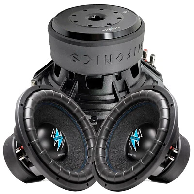 2x Hifonics BRW10D4 3200 Watts 10 Inch BRUTUS Car Audio Dual 4 Ohms Subwoofers - Image 1 of 4