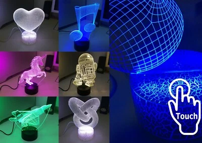 Lampada comodino LED RGB multicolore - Immagine 1 di 4