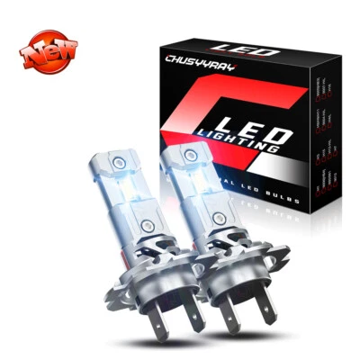 2pcs H7 Super Bright White LED Bulbs For 2004-2009	Yamaha YZF R6 - Image 1 of 4