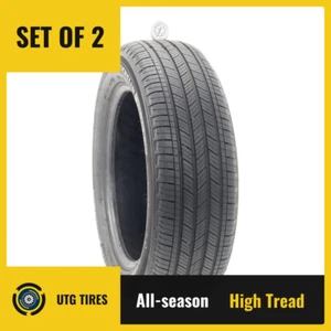Set of (2) Used 225/60R18 Michelin Primacy A/S 100H - 8/32 - Picture 1 of 4