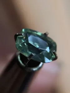 1 Ct Green zircon Natural loose Gemstone cushion cut Sri Lankan gem - Picture 1 of 6