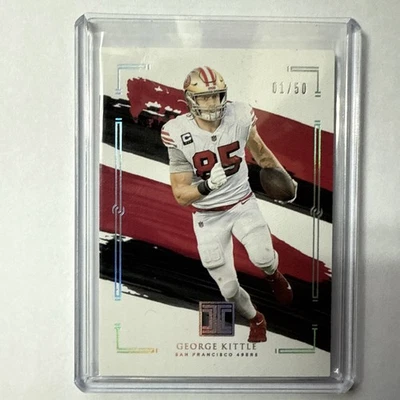 2021 Panini Impeccable - George Kittle #89 Silver /50 - Image 1 of 2