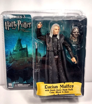 FIGURA DE ACCIÓN HARRY POTTER SERIE 3 LUCIUS MALFOY ORDEN DEL FÉNIX NECA~L12 Foto 1 de 4
