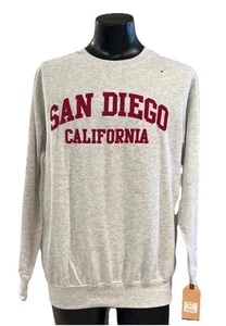 San Diego California Sweatshirt Crew New Size Medium University Style #20335 NWT - Picture 1 of 16