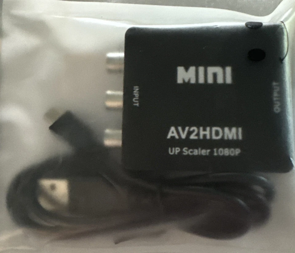 AV2HDMI Mini Converter AV To HDMI Adapter HDMI To RCA 1080P HD Video Audio Box - Image 1 of 1