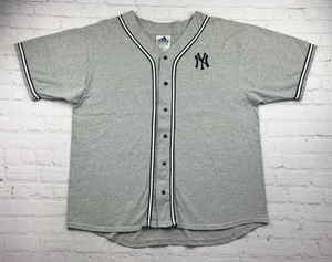 Vintage Adidas MLB New York Yankees Pin Stripe Baseball Jersey - Men’s LG - Picture 1 of 9