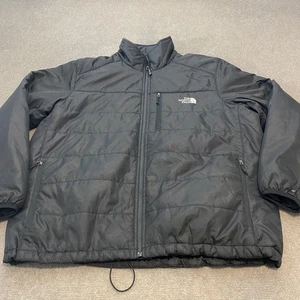 Chaqueta The North Face Para Hombre 2XL Negra Aislada Puffer Cremallera Completa Bolsillos Logo - Imagen 1 de 10