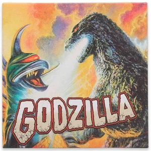 Godzilla vs. Gigan Fiery Gallery Wrapped Canvas Wall Decor - Fun Godzilla Wal... - Picture 1 of 6