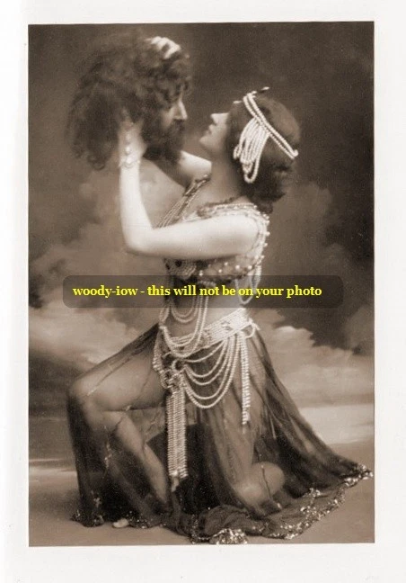 mm287 - stage/actress dancer Maud Allan as Salome & St Johns head print 6x4 - Image 1 of 1